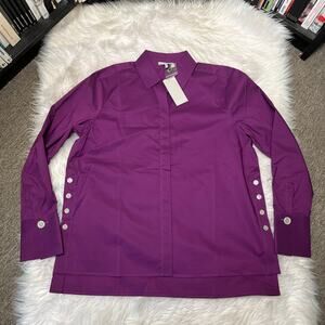 HINSON WU SHIRT MAXINE 3/4 SLEEVE SIDE BUTTON SHIRT STYLE 1610418 SIZE LARGE